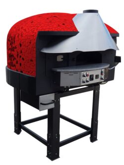 FORNO PIZZAS GAS/LENHA UXIM85RK ROT.CUPOLA MOSAICO