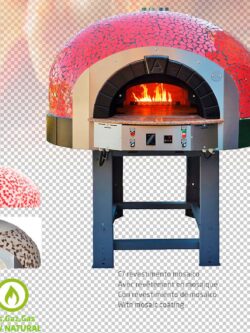 FORNO PIZZA GAS FIXO UG160K MOSAICO