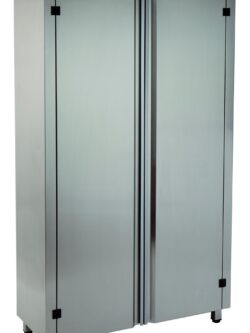 ARMÁRIO VERTICAL 3 PRAT. PORTAS 1400X400X1800 INOX