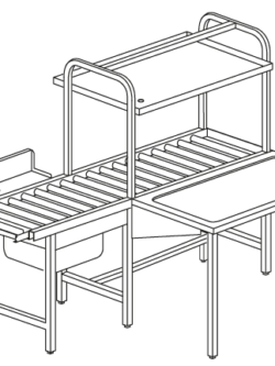 MESA RTC18 COM SISTEMA MECANICO 1800X1370X1550H