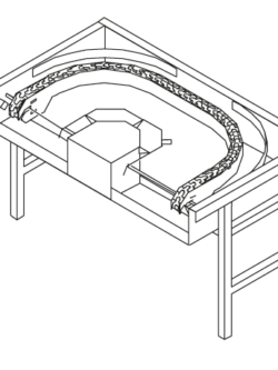 CURVA DE ROLOS MOT.180º LC97/3 850X1500X885 MOD.AX