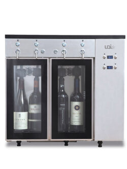 DISPENSADOR VINHO 4 GARRAFAS UDSOMMELIER4 INOX